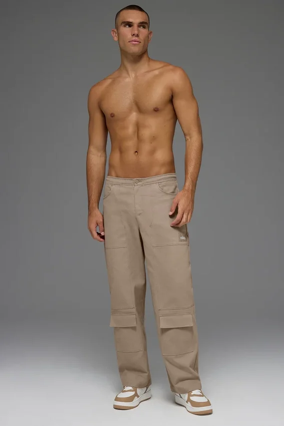 Pantalones de carpintero de lona de algodón - Gravel