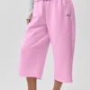 Pantalones de chándal Accolade Cutoff - Rosa Candy Heart