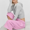 Pantalones de chándal Accolade Cutoff - Rosa Candy Heart