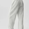 Pantalones de chándal Accolade de corte recto - Blanco jaspeado