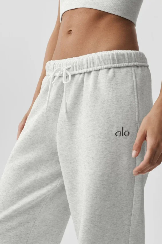Pantalones de chándal Accolade de corte recto - Blanco jaspeado