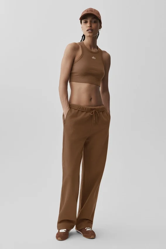 Pantalones de chándal Accolade de corte recto - Marrón bronceado
