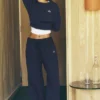 Pantalones de chándal Accolade de pierna recta - Azul marino