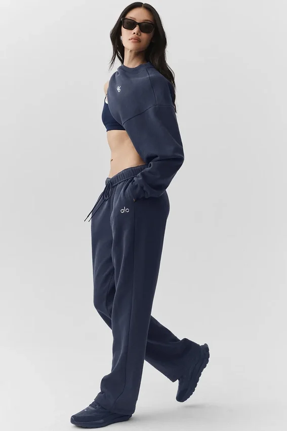 Pantalones de chándal Accolade de pierna recta - Azul marino