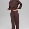Pantalones de chándal Accolade de pierna recta - Brownstone
