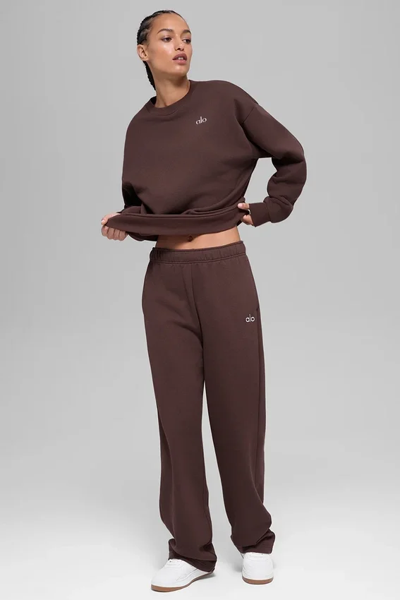 Pantalones de chándal Accolade de pierna recta - Brownstone