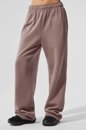 Pantalones de chándal Accolade de pierna recta - Color seta