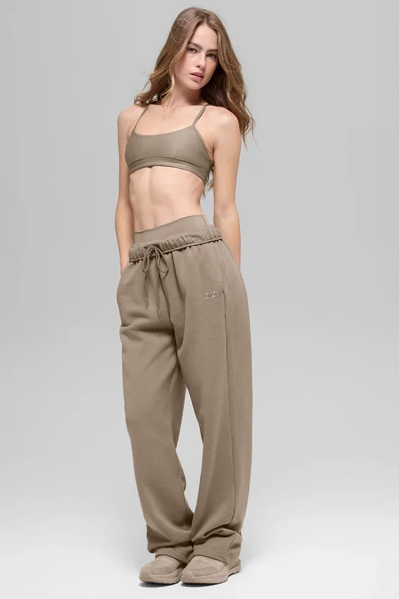 Pantalones de chándal Accolade de pierna recta - Grava