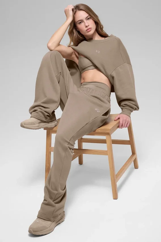 Pantalones de chándal Accolade de pierna recta - Grava