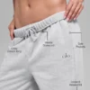 Pantalones de chándal Accolade de pierna recta - Gris jaspeado deportivo
