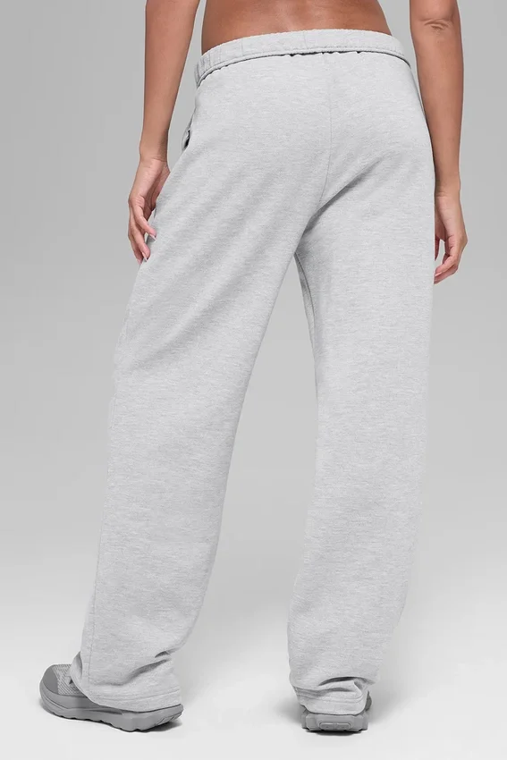 Pantalones de chándal Accolade de pierna recta - Gris jaspeado deportivo