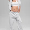 Pantalones de chándal Accolade de pierna recta - Gris jaspeado deportivo