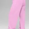 Pantalones de chándal Accolade de pierna recta - Rosa corazón de caramelo