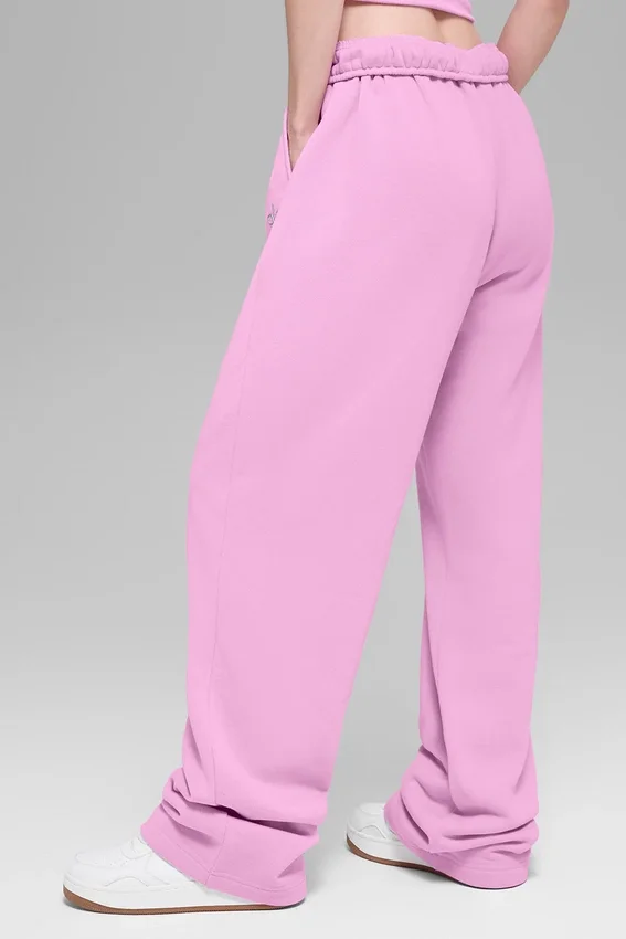 Pantalones de chándal Accolade de pierna recta - Rosa corazón de caramelo