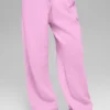 Pantalones de chándal Accolade de pierna recta - Rosa corazón de caramelo