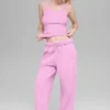 Pantalones de chándal Accolade de pierna recta - Rosa corazón de caramelo