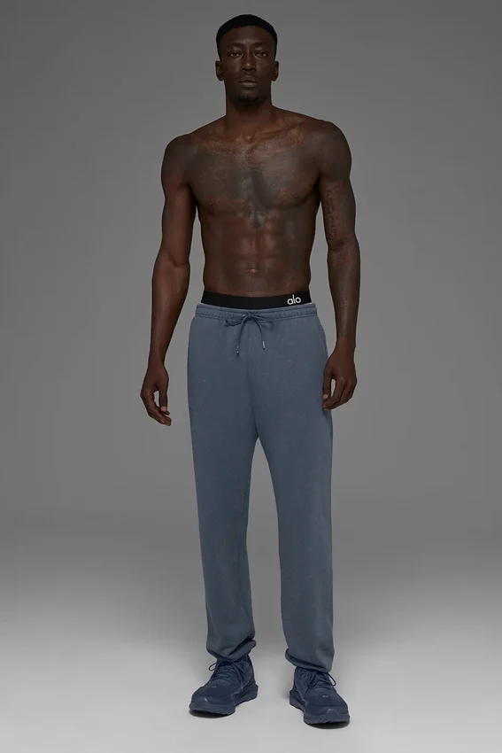 Pantalones de chándal con lavado vintage «Chill» - Lavado «Bluestone»