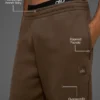 Pantalones de chándal de felpa francesa de peso pesado con dobladillo «Renown» – Espresso