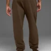 Pantalones de chándal de felpa francesa de peso pesado con dobladillo «Renown» – Espresso