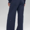 Pantalones de chándal de pierna ancha Serenity - Azul marino