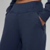 Pantalones de chándal de pierna ancha Serenity - Azul marino