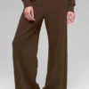 Pantalones de chándal de pierna ancha Serenity - Espresso