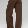 Pantalones de chándal de pierna ancha Serenity - Espresso