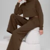 Pantalones de chándal de pierna ancha Serenity - Espresso