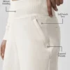 Pantalones de chándal de pierna ancha Serenity - Marfil