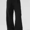 Pantalones de chándal de pierna ancha Serenity - Negro
