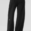 Pantalones de chándal de pierna ancha Serenity - Negro