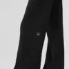 Pantalones de chándal de pierna ancha Serenity - Negro