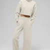 Pantalones de chándal de pierna ancha Serenity - Oatmeal Heather
