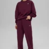 Pantalones de chándal de pierna recta Accolade - Burdeos