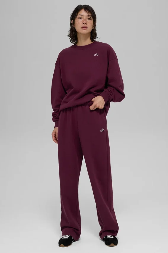 Pantalones de chándal de pierna recta Accolade - Burdeos