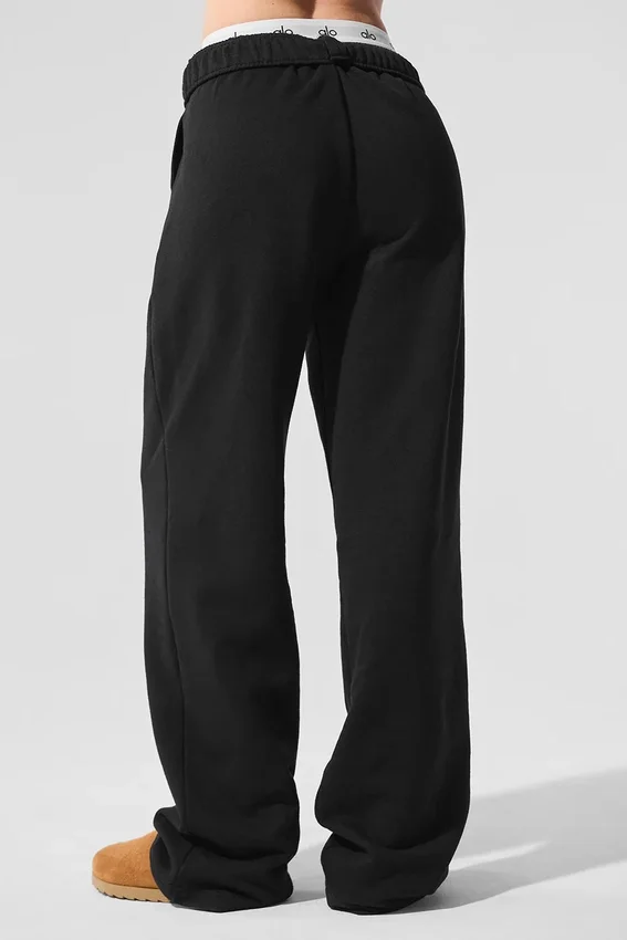 Pantalones de chándal de pierna recta Accolade - Negro