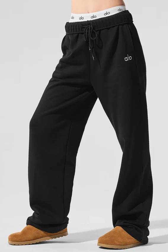 Pantalones de chándal de pierna recta Accolade - Negro