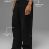 Pantalones de chándal de punto acanalado Domain - Negro