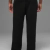 Pantalones de chándal de punto acanalado Domain - Negro
