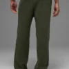 Pantalones de chándal de punto acanalado Domain - Verde oliva