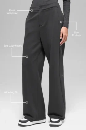 Pantalones de chándal High-Waist – Antracita