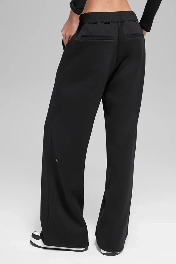 Pantalones de chándal High-Waist - Negro