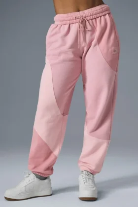 Pantalones de chándal Make Waves - Rosa atardecer tonal
