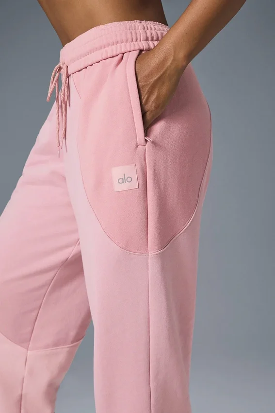 Pantalones de chándal Make Waves - Rosa atardecer tonal