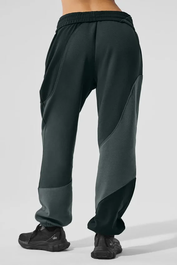 Pantalones de chándal Make Waves - Verde carbón tonal