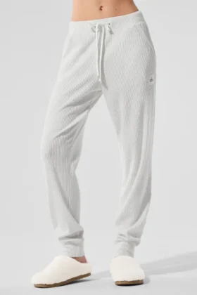 Pantalones de chándal Muse - Blanco jaspeado