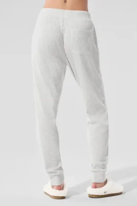Pantalones de chándal Muse – Blanco jaspeado