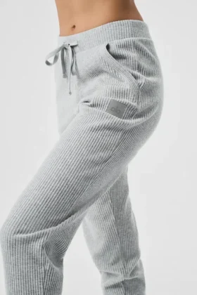 Pantalones de chándal Muse – Gris jaspeado deportivo