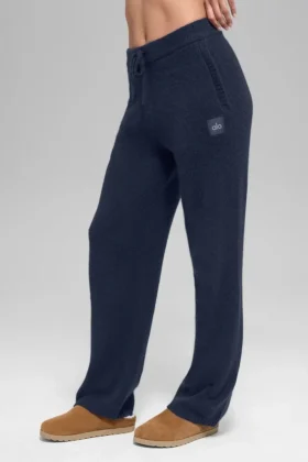 Pantalones de chándal New Class de lana y cachemira - Azul marino