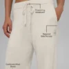 Pantalones de chándal New Class de lana y cachemira - Bone Heather